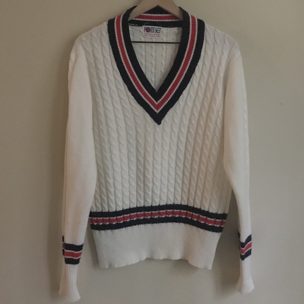 •point set vintage cricket sweater•
